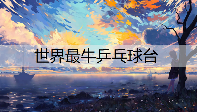 世界最牛乒乓球台